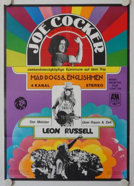 Joe Cocker - Mad Dogs and Englishmen original release german movie poster